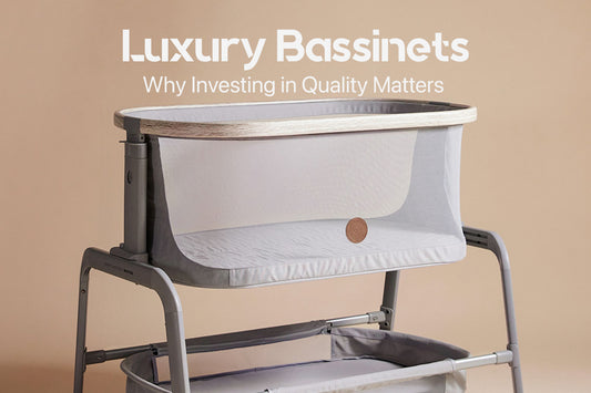 COVER IMAGE FOR THE BLOG Luxury Bassinets- Why Investing in Quality Matters