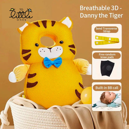 Baby Head Protection Pillow - Soft and Secure Headrest for Newborns and Infants danny the tiger variant