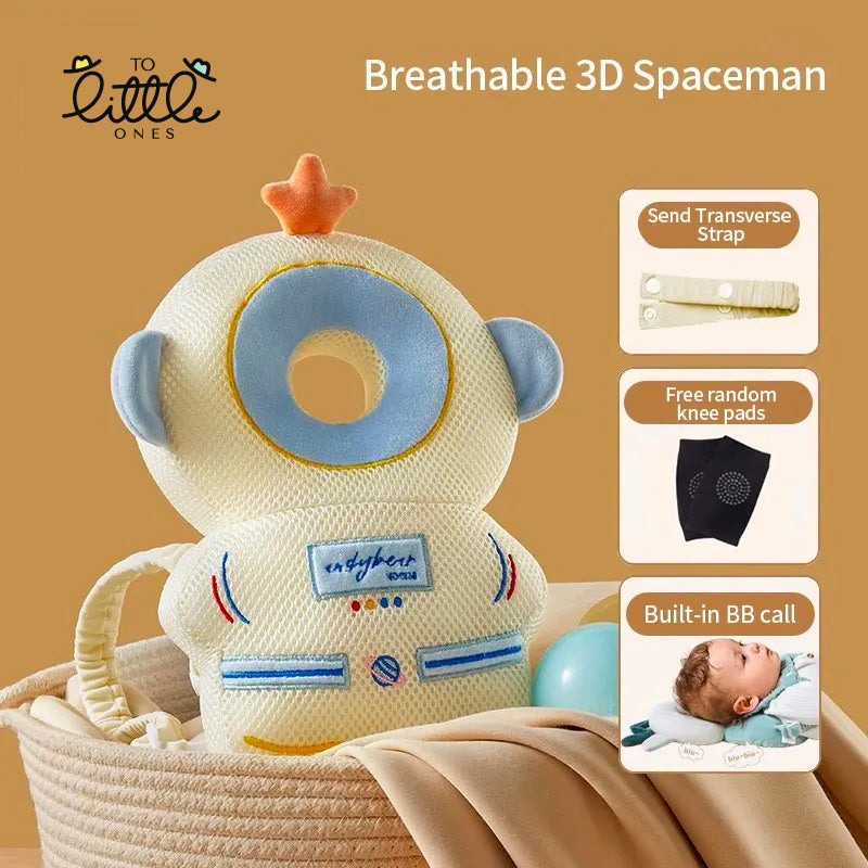 Baby Head Protection Pillow - Soft and Secure Headrest for Newborns and Infants spaceman variant 2