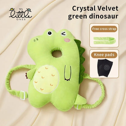 Baby Head Protection Pillow - Soft and Secure Headrest for Newborns and Infants dinosaur variant