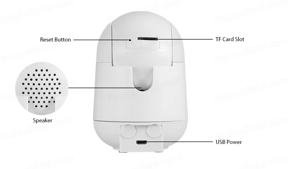 product detail on BabyWatch™ HD Wireless IP Baby Monitor with automatic tracking and two-way audio 1