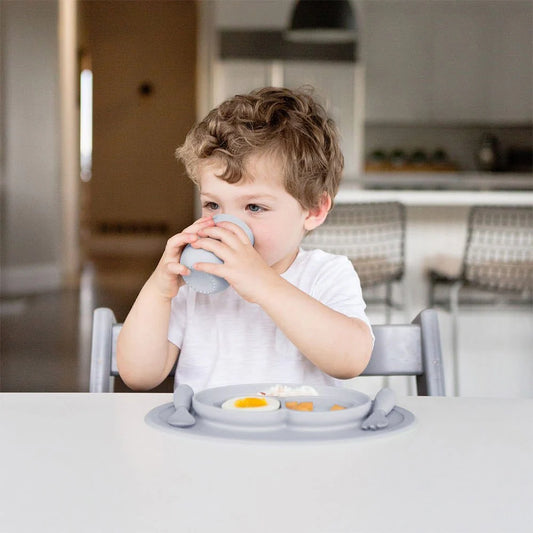 9Pcs Best Silicone Baby Feeding Set - BPA Free & Non-Slip