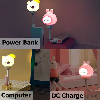 Cartoon Table Lamp charging options
