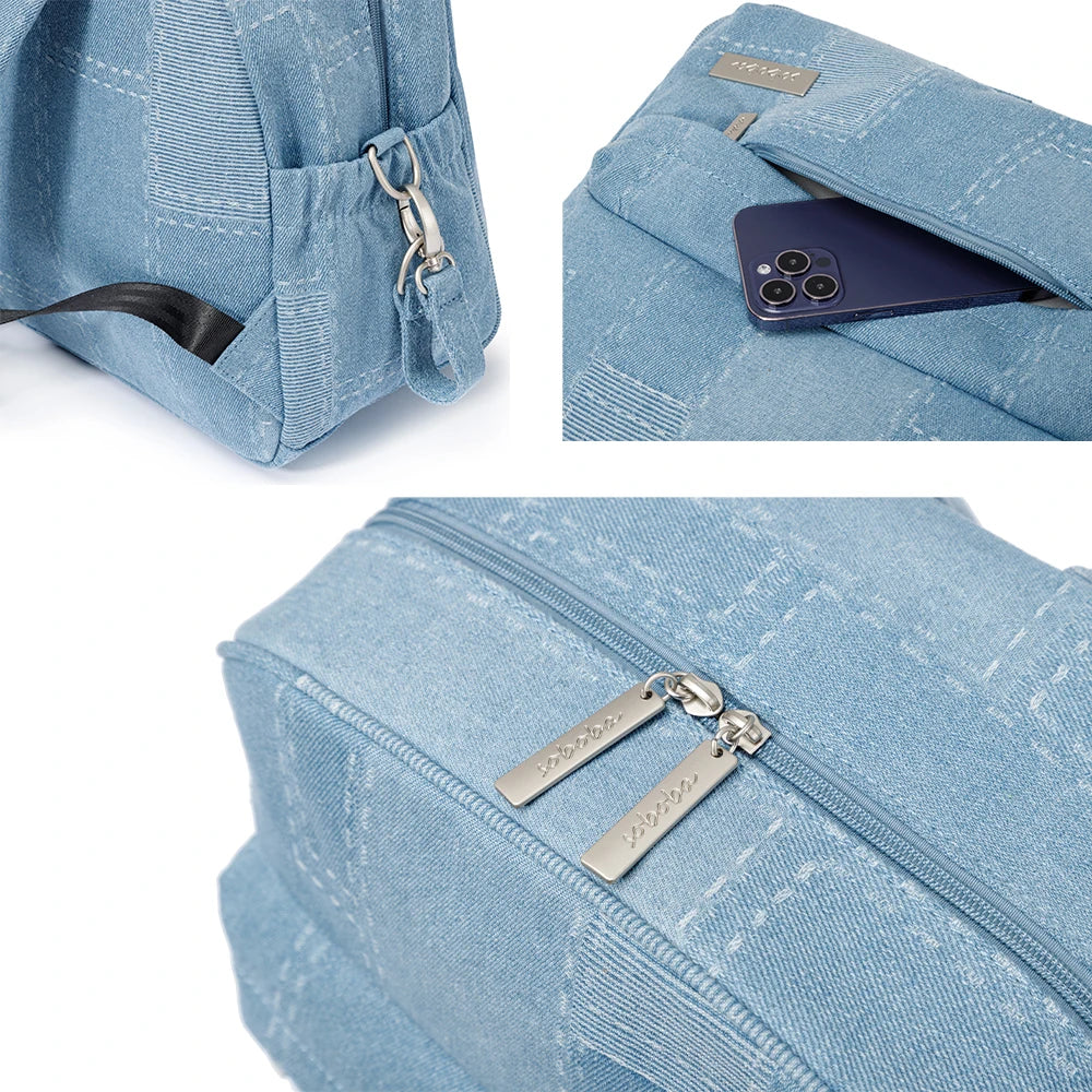 Denim Pouch Diaper Bag