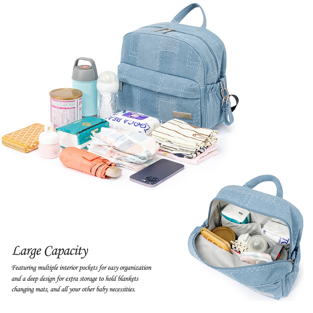 Denim Pouch Diaper Bag