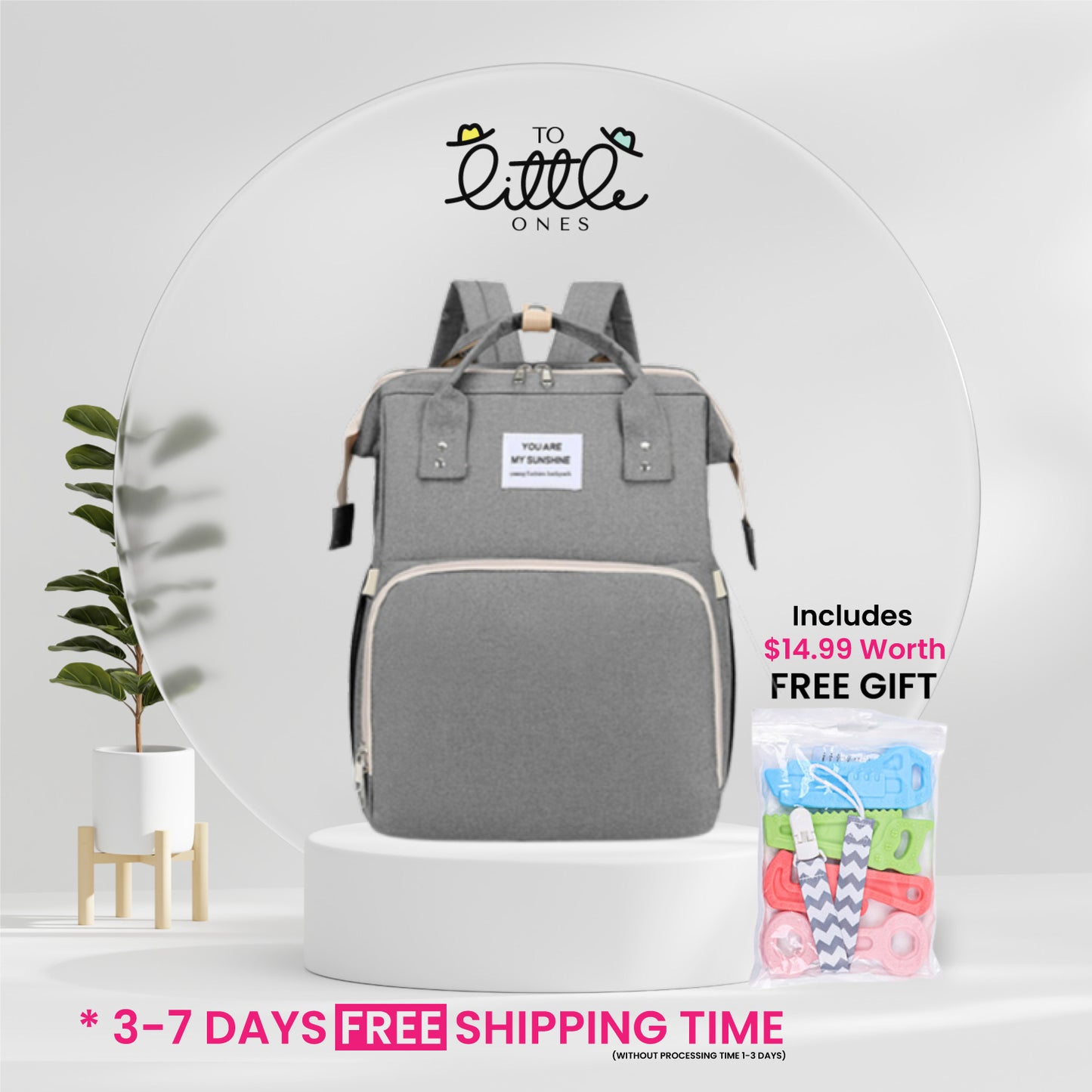 Bedbag: 3-in-1 Diaper Bag with Portable Crib Backpack