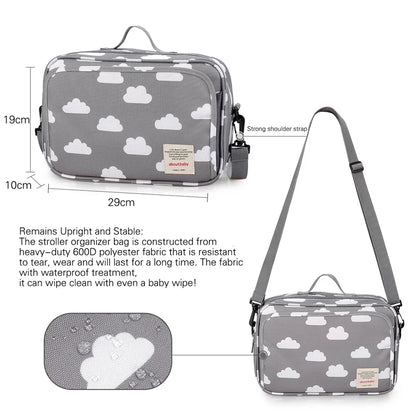 TravelTote™ Multifunctional Nursing Diaper Bag - Waterproof and portable stroller bag for moms.