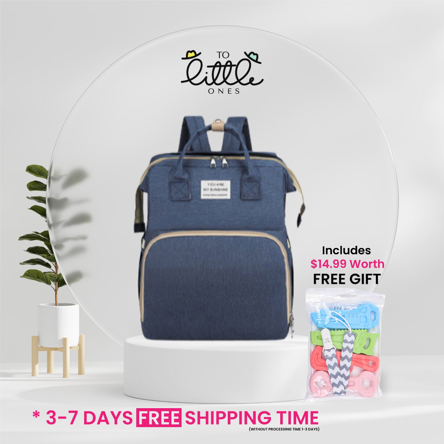 Bedbag: 3-in-1 Diaper Bag with Portable Crib Backpack