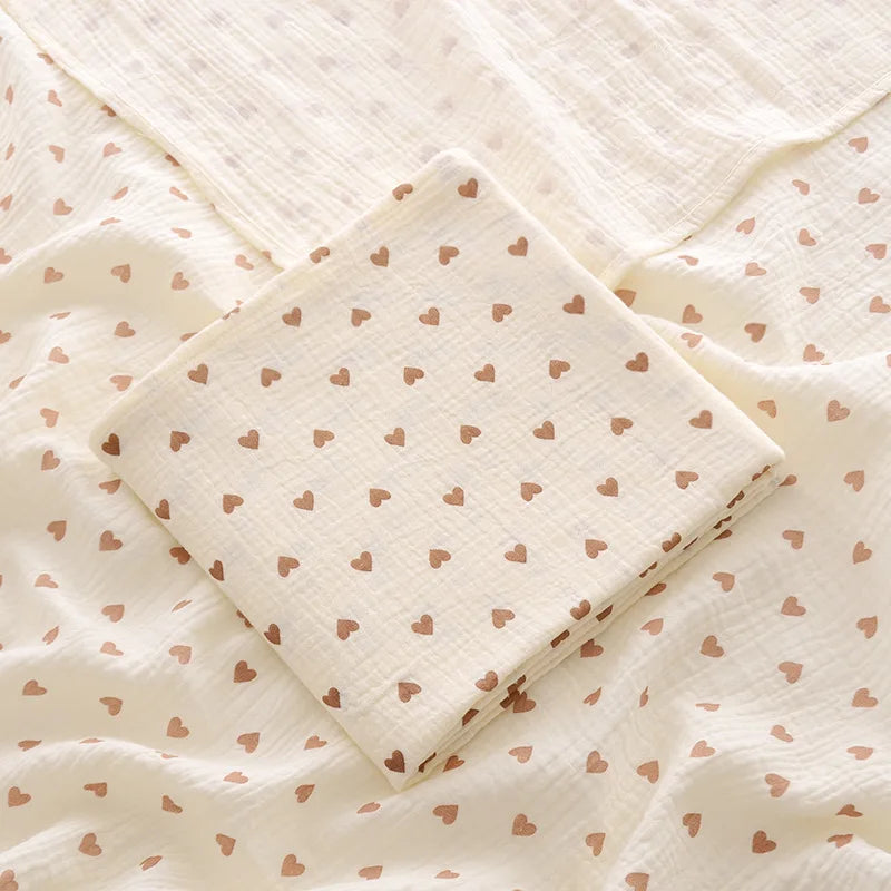 love variant of LittleBlossom™ Muslin Swaddle Wrap - Premium Quality Cotton Swaddling Blanket for Babies