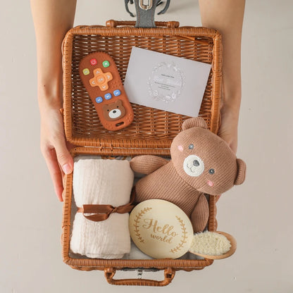 Exquisite Baby Bath Toy & Photography Gift Set - Beige