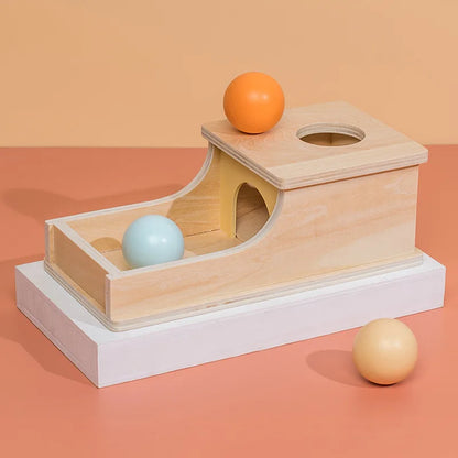variations of Montessori Color Sensory Toy Set - Spinning Drum, Coin Box, Permanent Box, Round Rectangular Box 2