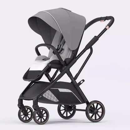 LuxView™ Ergonomic High View Baby Stroller in Gray