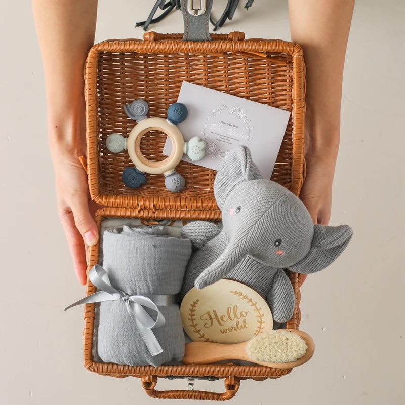Exquisite Baby Bath Toy & Photography Gift Set - Sky Blue