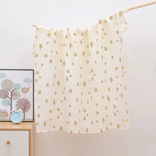 LittleBlossom™ Muslin Swaddle Wrap - Premium Quality Cotton Swaddling Blanket for Babies