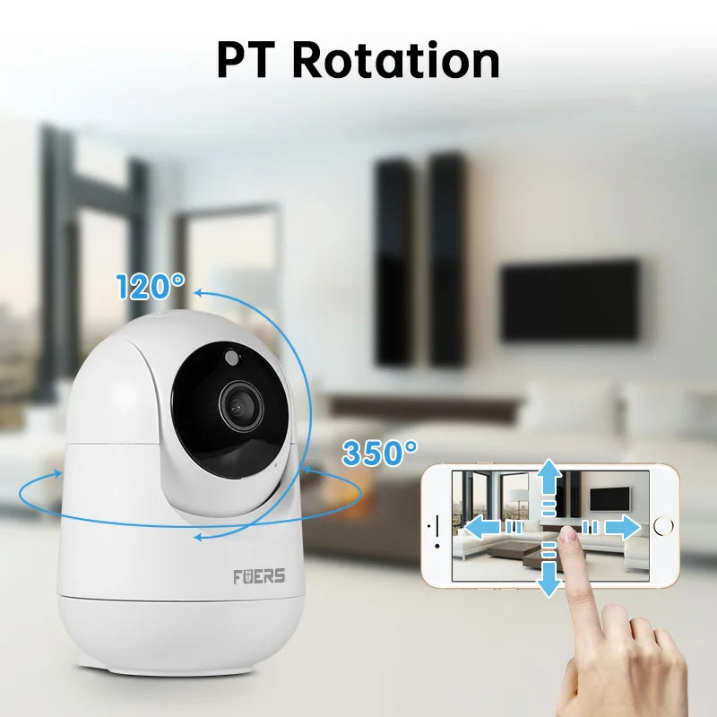 PT Rotation on BabyWatch™ HD Wireless IP Baby Monitor with automatic tracking and two-way audio