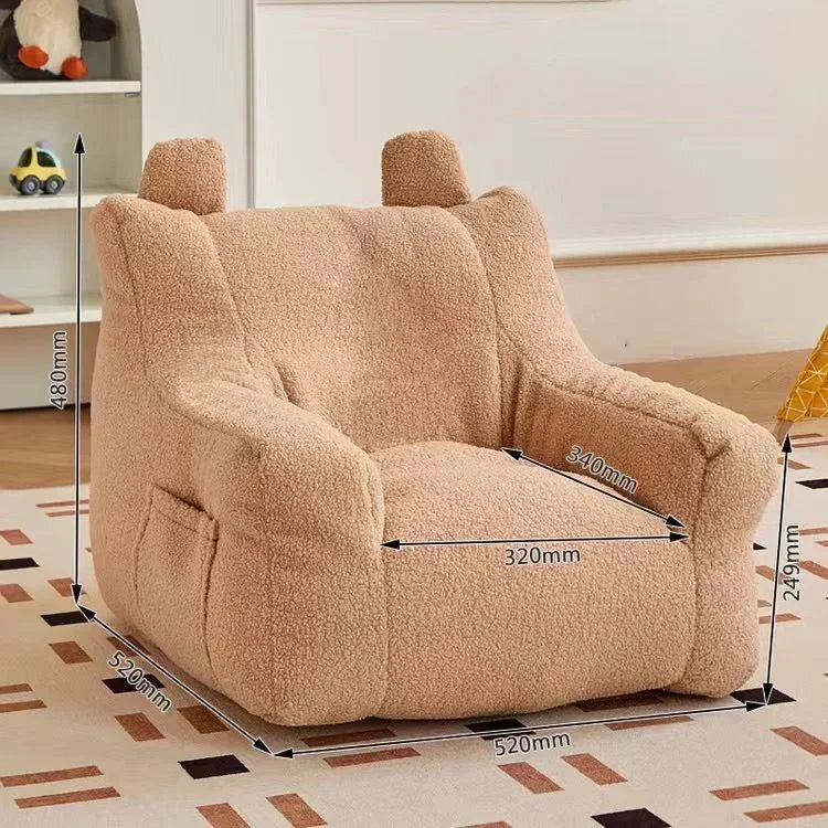 41843222872152Adorable Cozy Kids Sofa with a charming cartoon design, perfect for toddlers and young children.