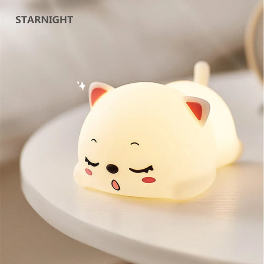cat shaped cute table lamp