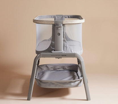 front view of the Maxi-Cosi® Iora Newborn Bassinet, perfect for storing baby's essentials.
